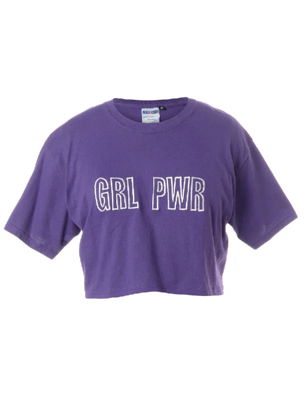 Label GRL PWR Crop Top