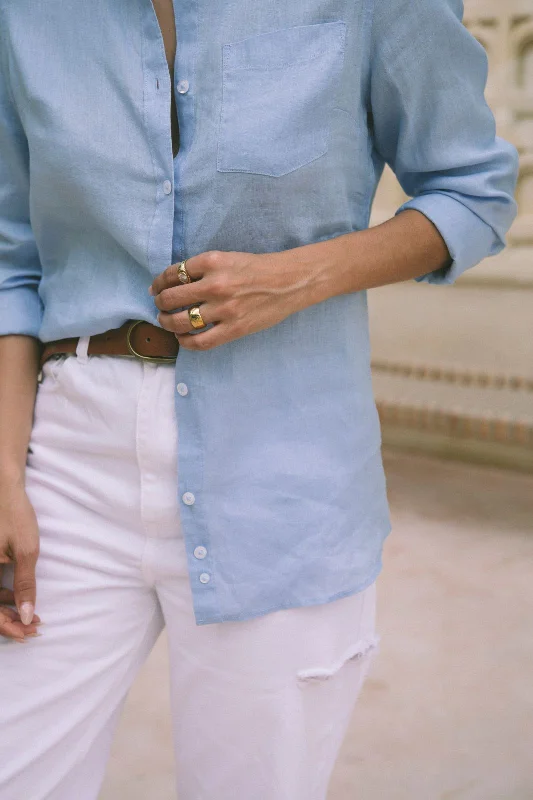 Neutral Island Linen Shirt