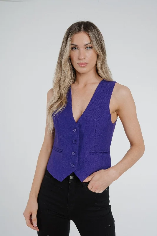 Arabella Waistcoat In Purple