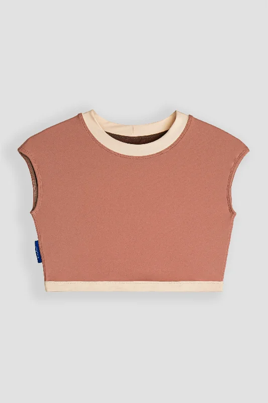 Savu Surf Croptop in Pastel Nude