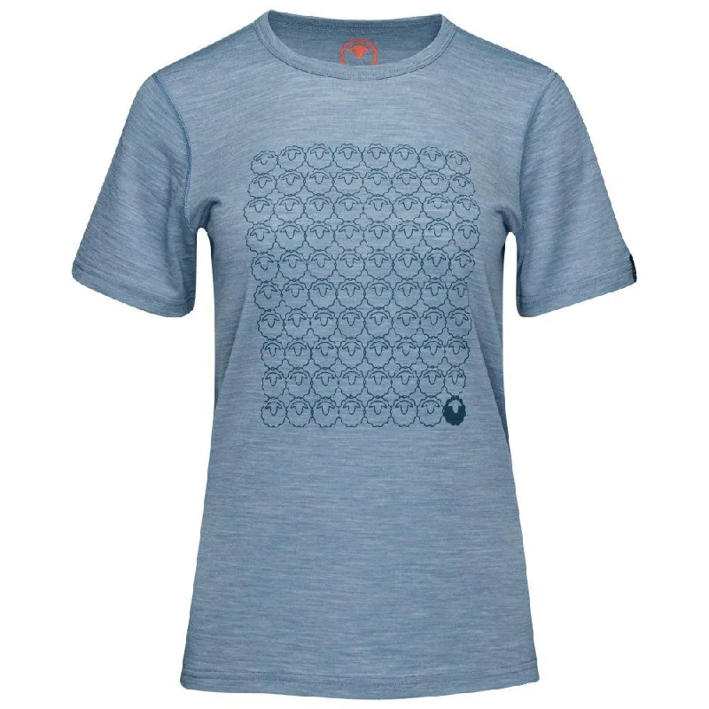 Womens Merino 150 Odd One Out Tee (Sky)