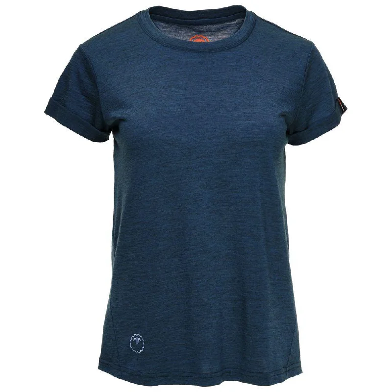 Womens Merino 150 Roll Sleeve Tee (Petrol)