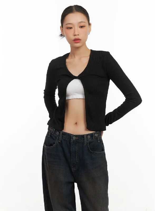 Twist Solid Crop Top CD409