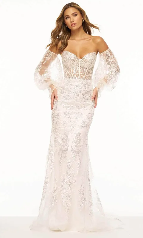 Sherri Hill 56177 - Sequin Lace Corset Evening Gown