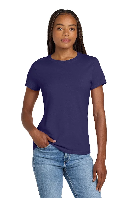 Hanes Womens Nano-T Short Sleeve Crewneck T-Shirt - Navy Blue