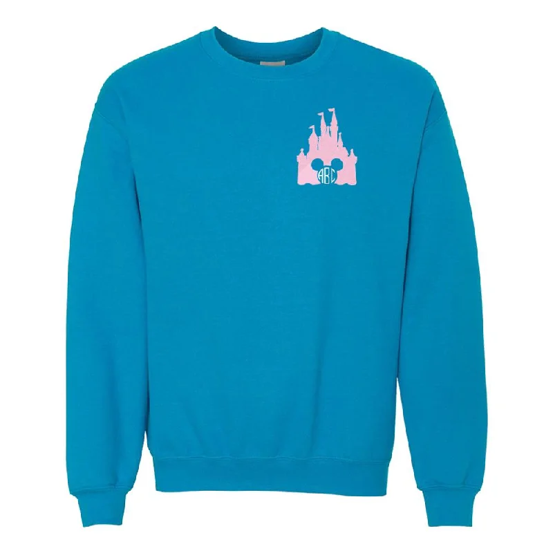 Monogrammed Disney Castle Crewneck Sweatshirt