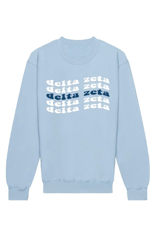 Delta Zeta Ride The Wave Crewneck Sweatshirt