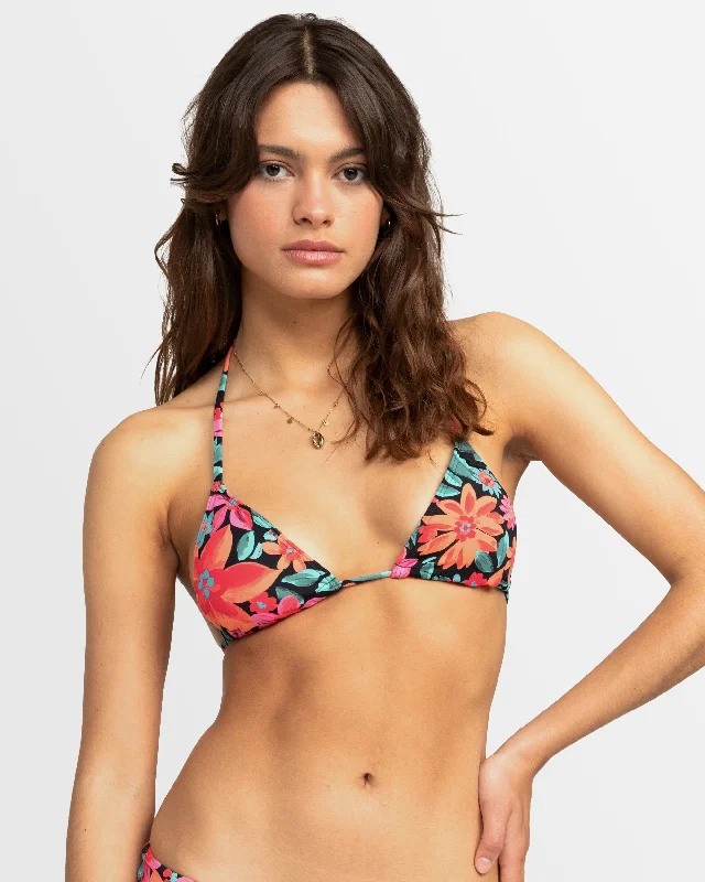 Womens Printed Beach Classics Tri Bikini Top