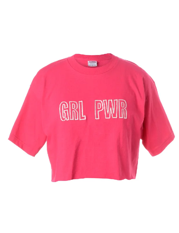 Label GRL PWR Crop Top