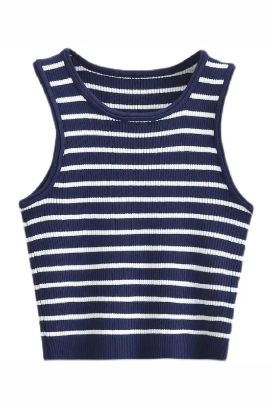 'Franki' Stripe Knitted Tank Top