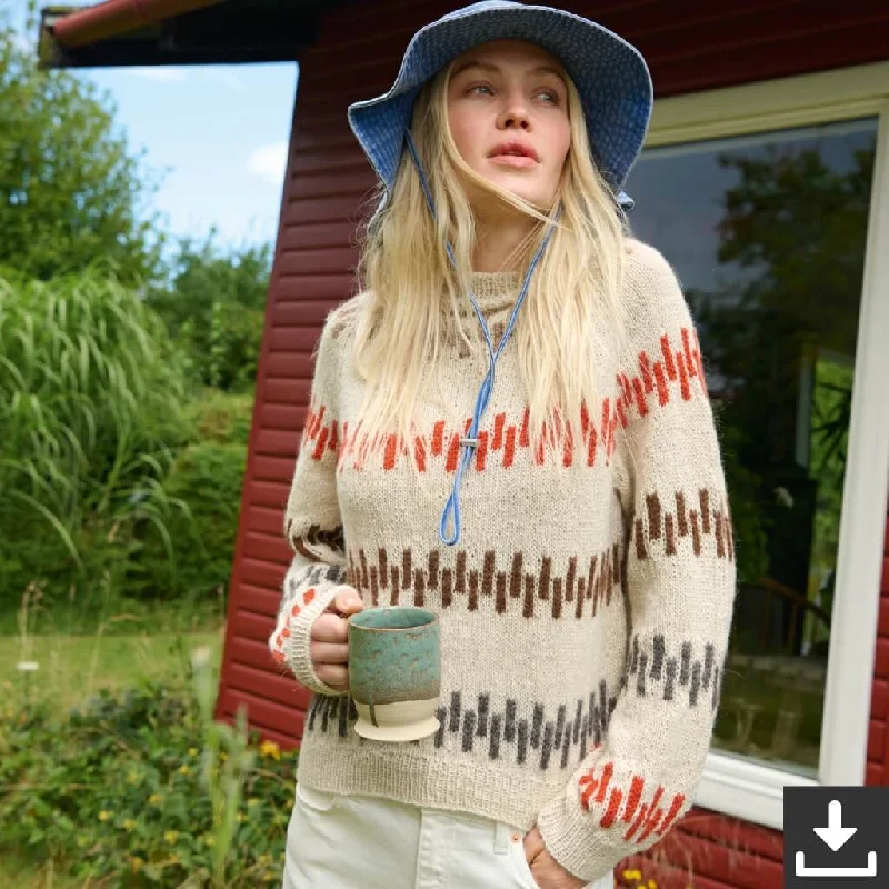 Raglan Pullover Strickset - Lana Grossa (PDF)