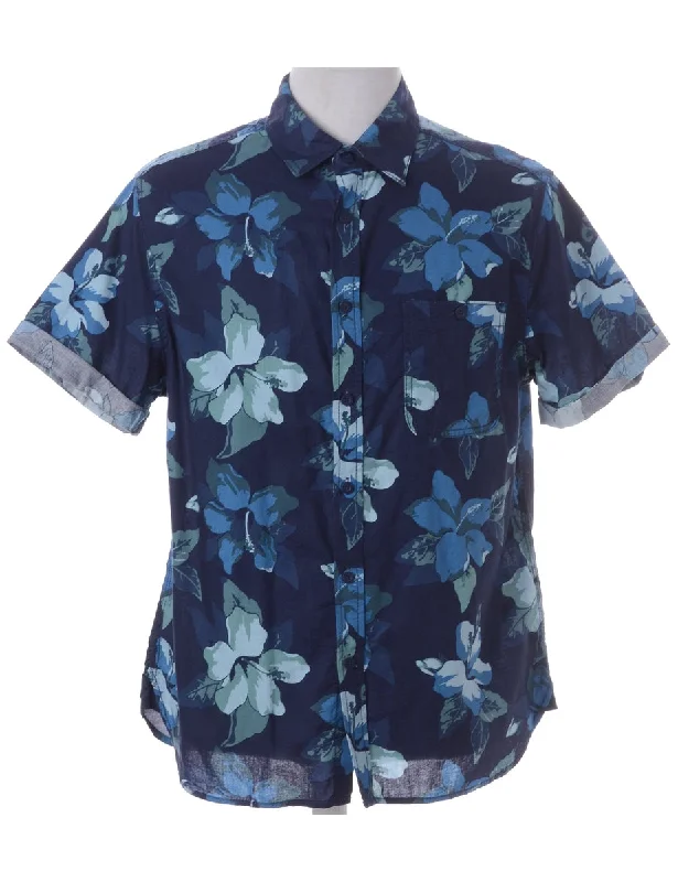 Label Harvey Roll Sleeve Hawaiian Shirt