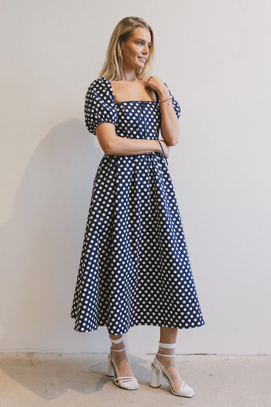 Katerina Polka Dot Midi Dress