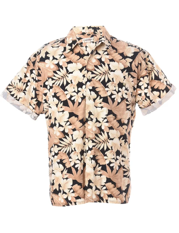 Label Harvey Roll Sleeve Hawaiian Shirt