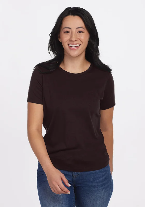 Liza Crew Neck Tee • Final Sale Deals! - French Roast