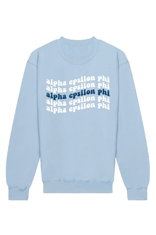 Alpha Epsilon Phi Ride The Wave Crewneck Sweatshirt