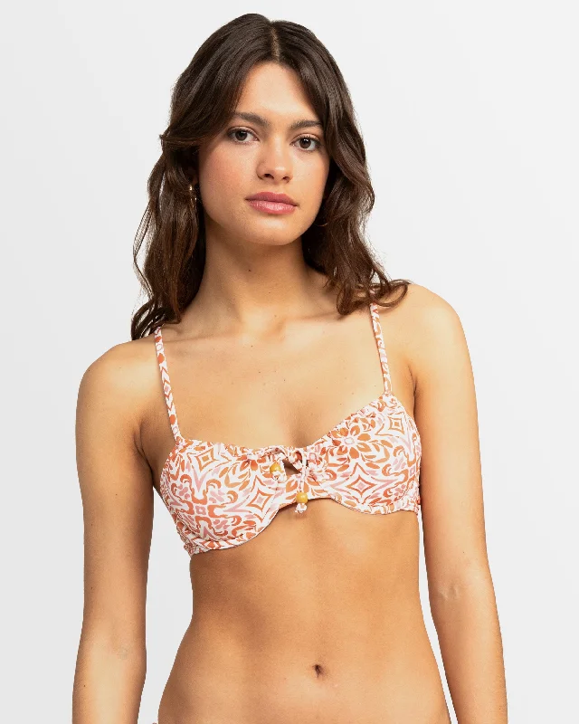 Womens Fresco Tile Underwire Bikini Top