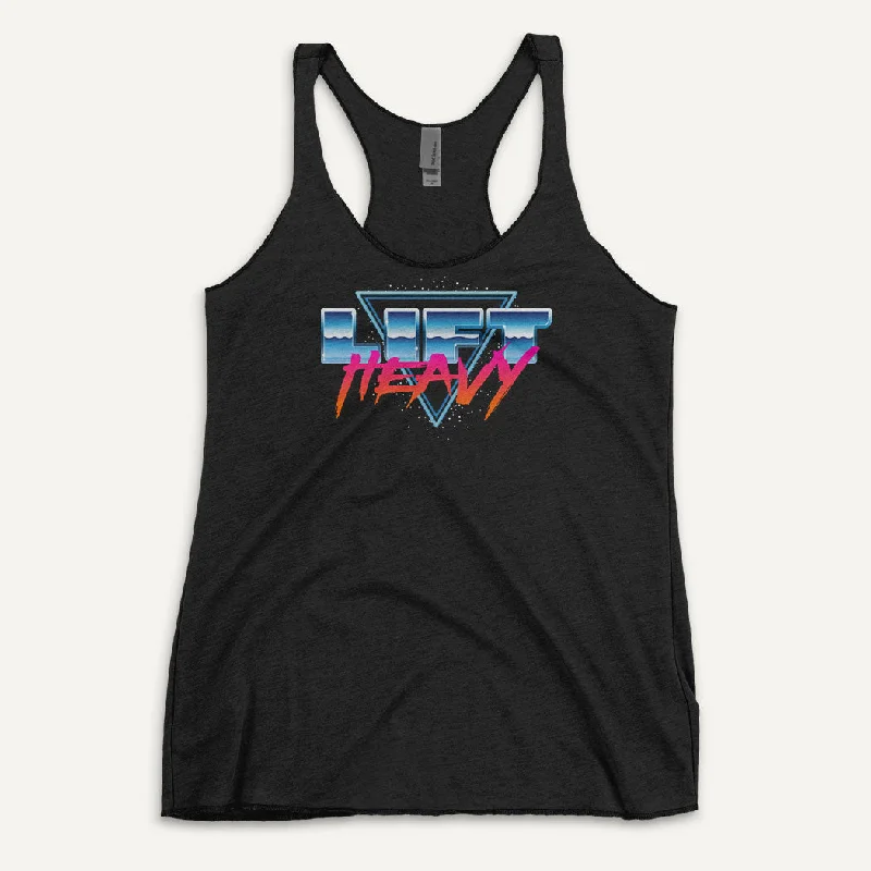 Lift Heavy Women's Tank Top — Synth Wave