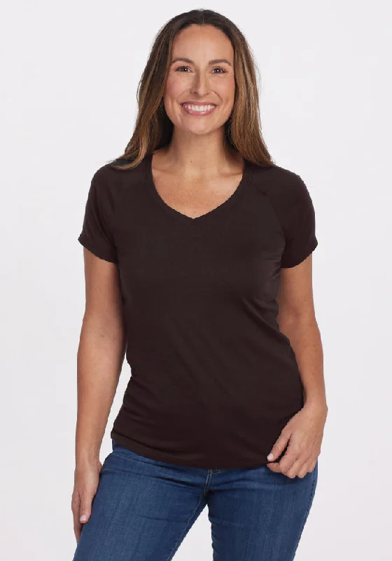 Mia V Neck • Final Sale Deals! - French Roast