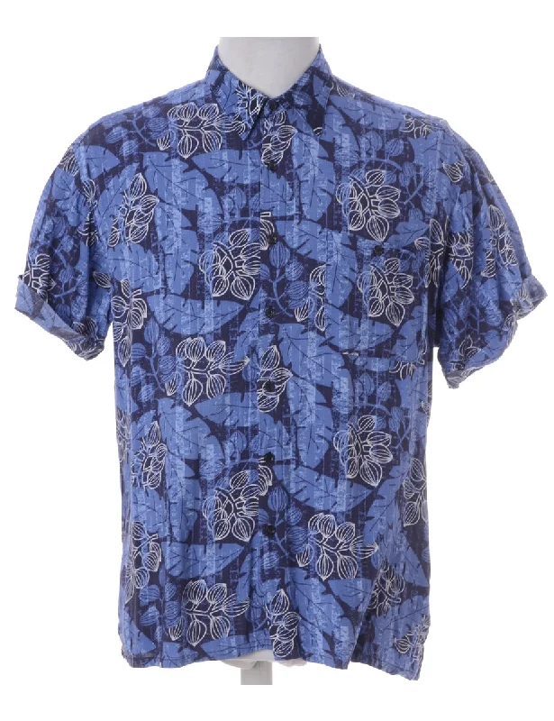 Label Harvey Roll Sleeve Hawaiian Shirt