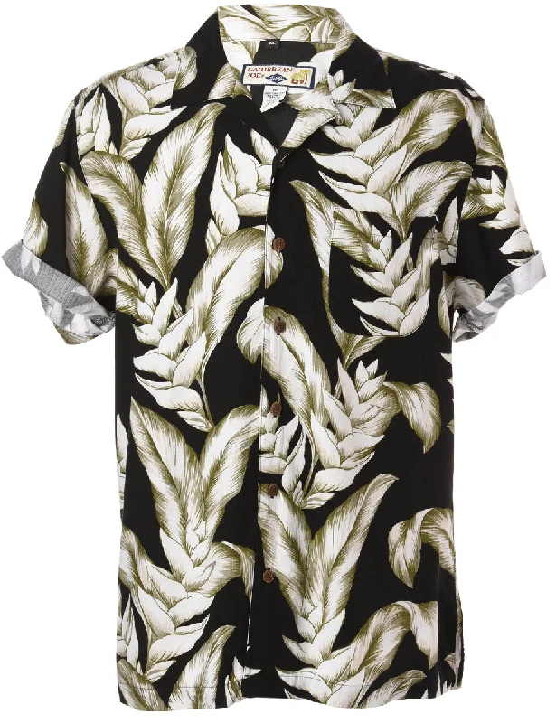 Label Harvey Roll Sleeve Hawaiian Shirt