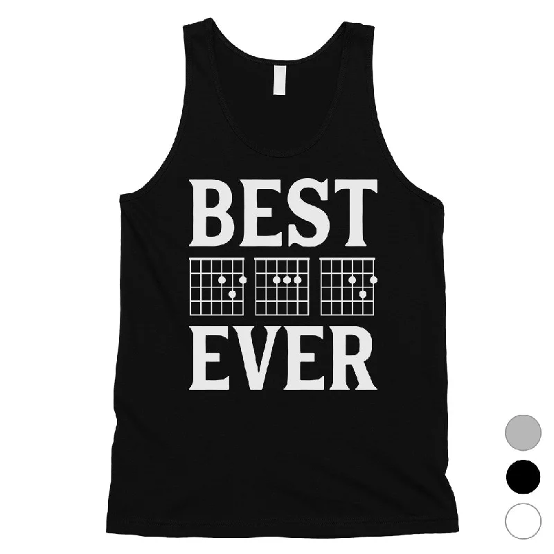 Best Dad Ever Guitar Chord Mens Loyal Caring Sweet Sleeveless Top