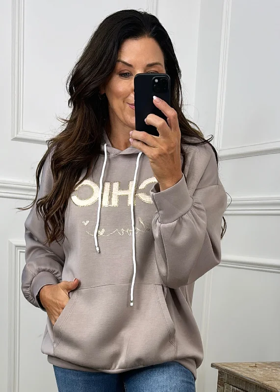 Karen Beige CHIC LOVE Hoodie