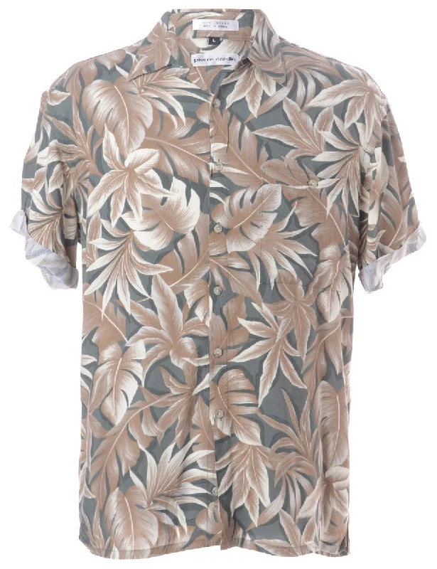 Label Harvey Roll Sleeve Hawaiian Shirt