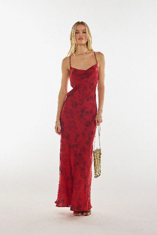 Margot Maxi in Red Currant