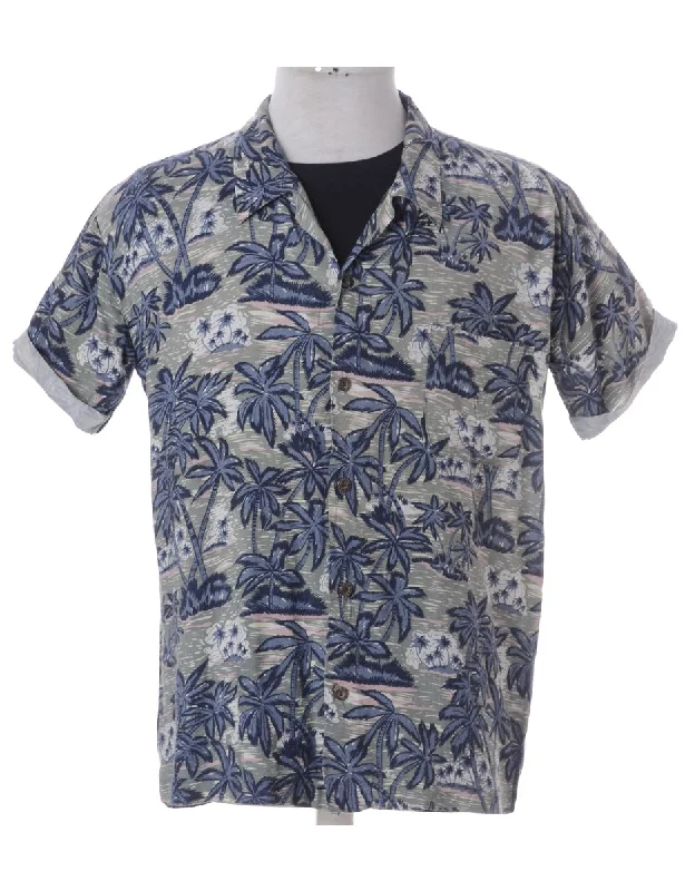 Label Harvey Roll Sleeve Hawaiian Shirt